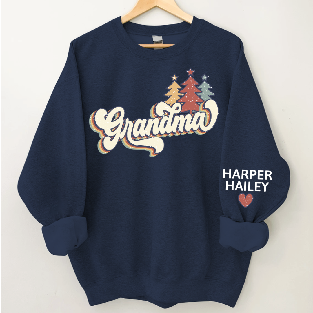 Lofaris Grandma Custom Christmas Tree CTH01 Sweatshirt
