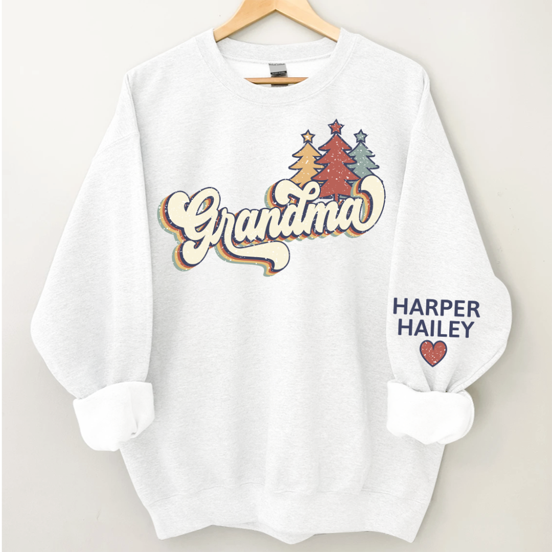Lofaris Grandma Custom Christmas Tree CTH01 Sweatshirt