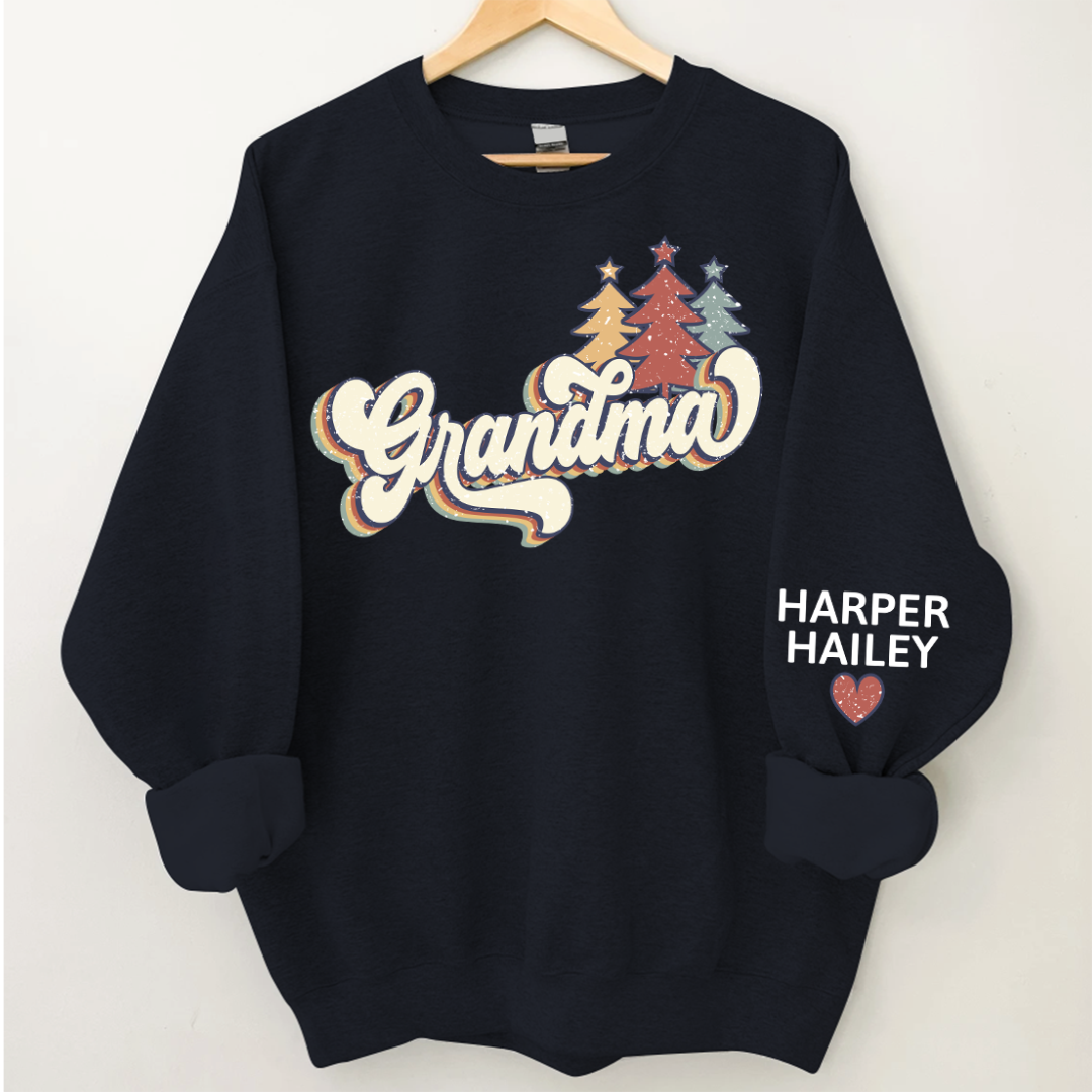 Lofaris Grandma Custom Christmas Tree CTH01 Sweatshirt