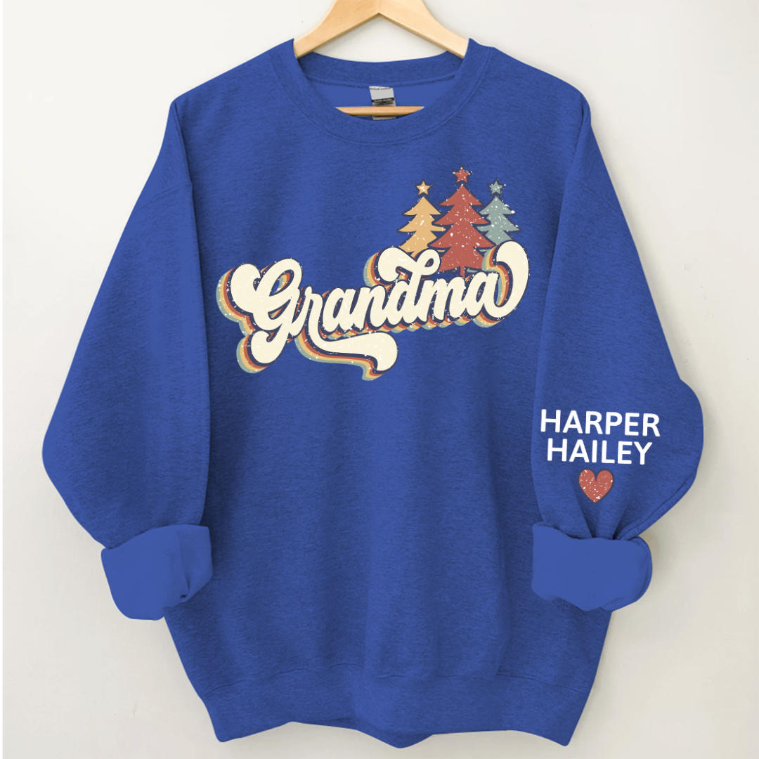 Lofaris Grandma Custom Christmas Tree CTH01 Sweatshirt