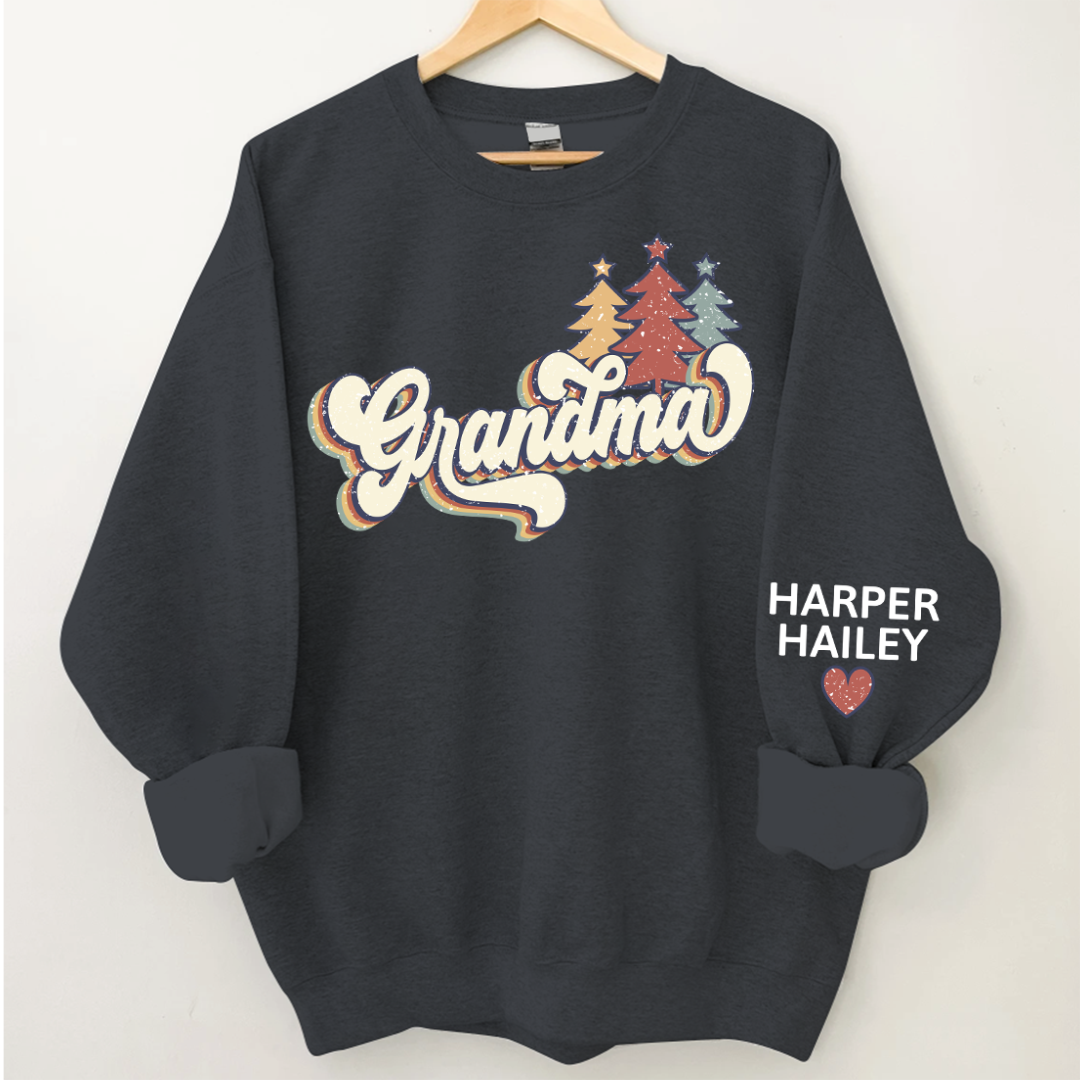 Lofaris Grandma Custom Christmas Tree CTH01 Sweatshirt