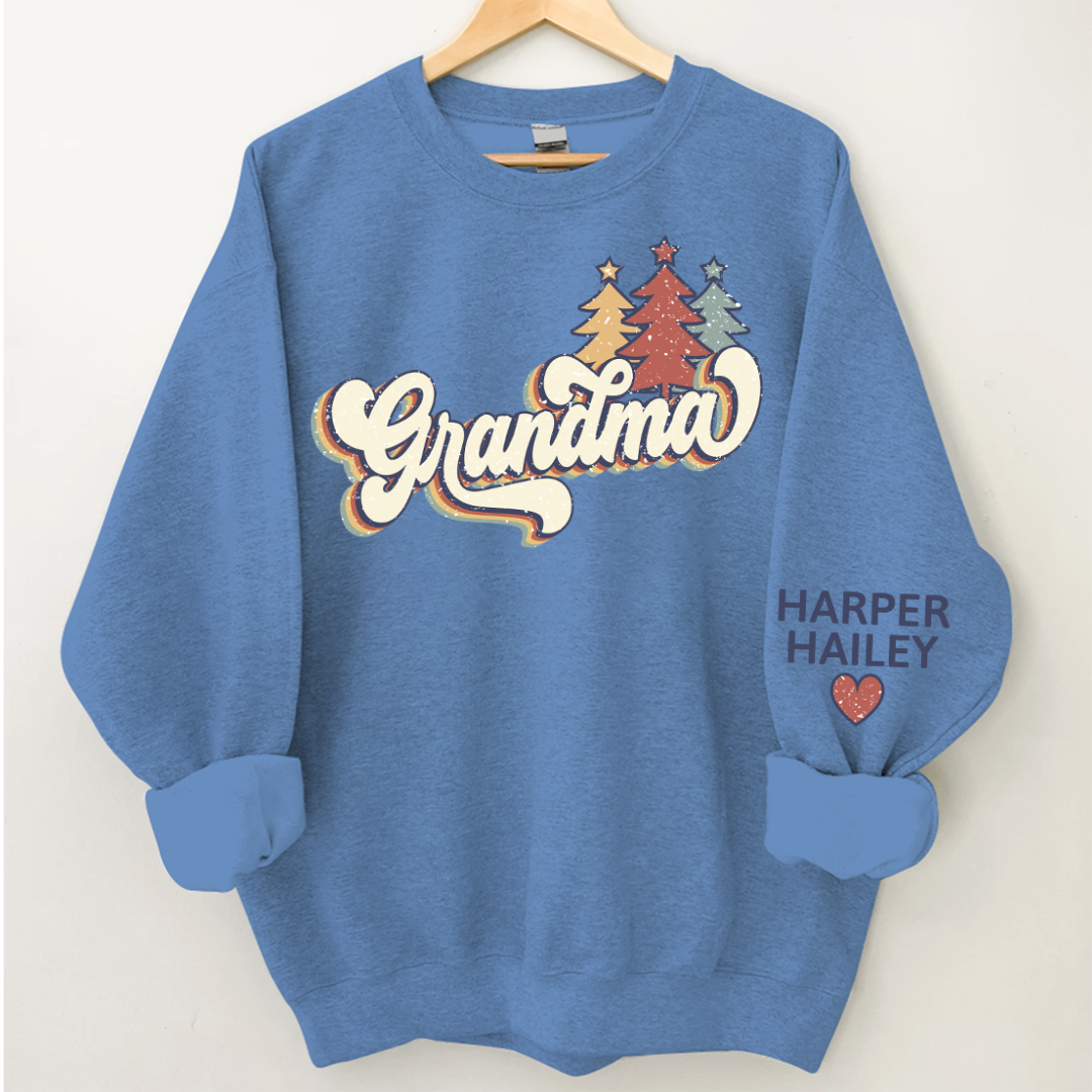 Lofaris Grandma Custom Christmas Tree CTH01 Sweatshirt