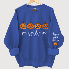 Lofaris Grandma Est Halloween Pumpkins Custom Sweatshirt