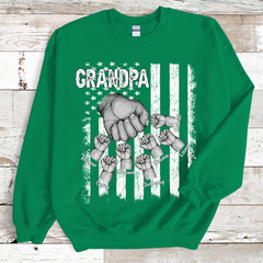 Lofaris Grandma Hands And Grandkids Name Custom Sweatshirt