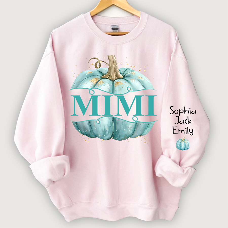 Lofaris Grandma Pumpkin Grandkids Autumn Custom Sweatshirt