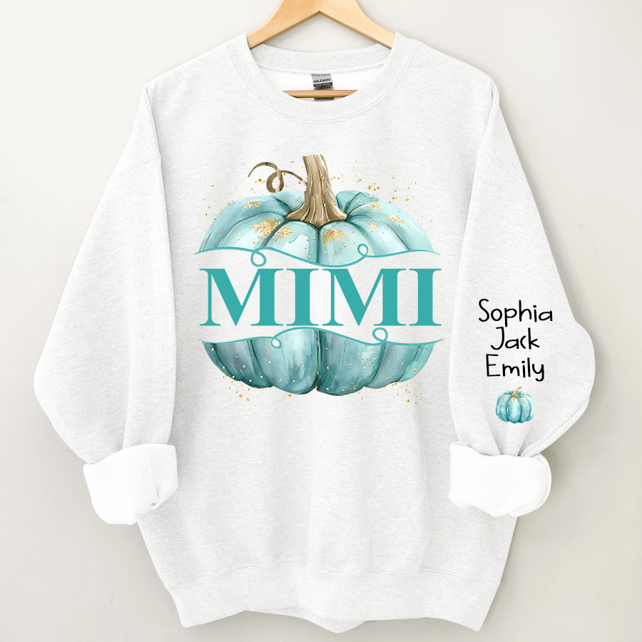 Lofaris Grandma Pumpkin Grandkids Autumn Custom Sweatshirt