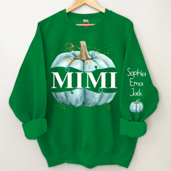 Lofaris Grandma Pumpkin Grandkids Autumn Custom Sweatshirt