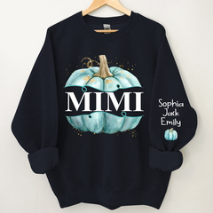 Lofaris Grandma Pumpkin Grandkids Autumn Custom Sweatshirt
