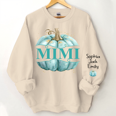 Lofaris Grandma Pumpkin Grandkids Autumn Custom Sweatshirt