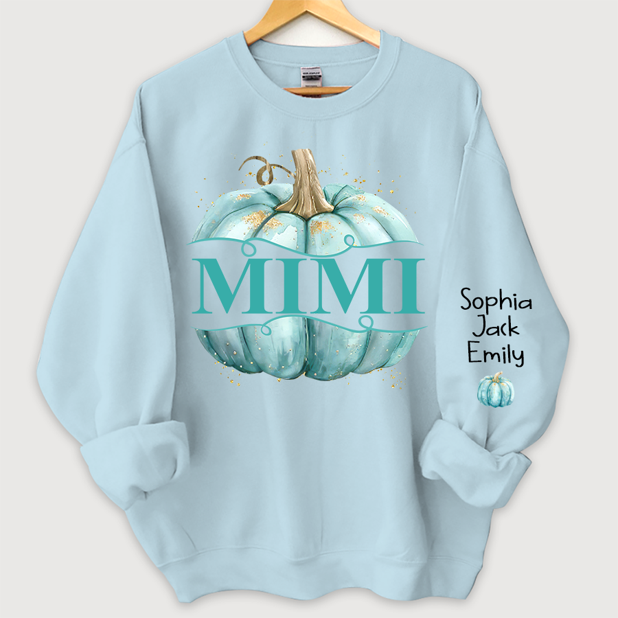 Lofaris Grandma Pumpkin Grandkids Autumn Custom Sweatshirt