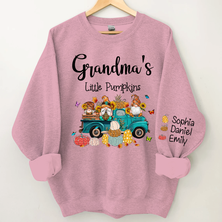 Lofaris Grandmas Little Pumpkin Truck Elf Custom Sweatshirt