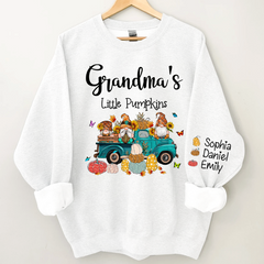 Lofaris Grandmas Little Pumpkin Truck Elf Custom Sweatshirt