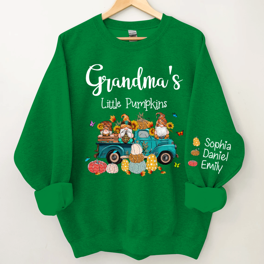 Lofaris Grandmas Little Pumpkin Truck Elf Custom Sweatshirt
