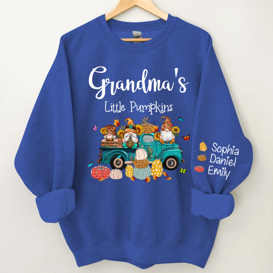 Lofaris Grandmas Little Pumpkin Truck Elf Custom Sweatshirt