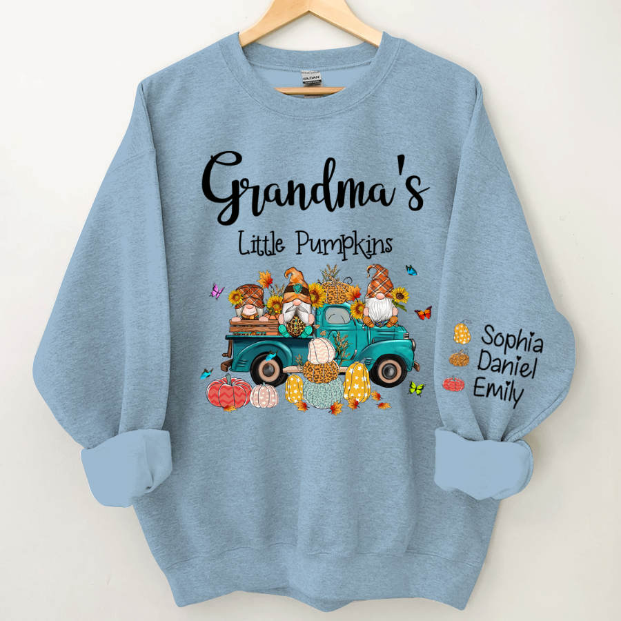 Lofaris Grandmas Little Pumpkin Truck Elf Custom Sweatshirt