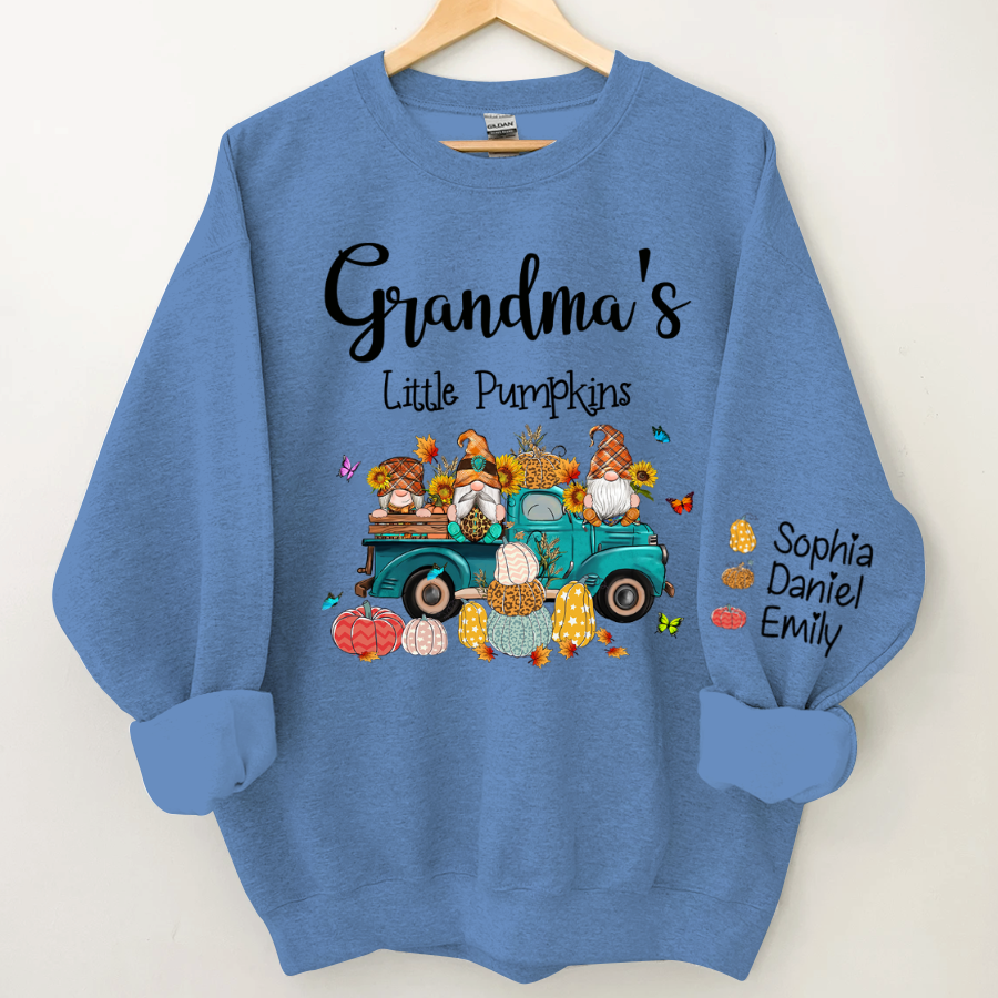 Lofaris Grandmas Little Pumpkin Truck Elf Custom Sweatshirt