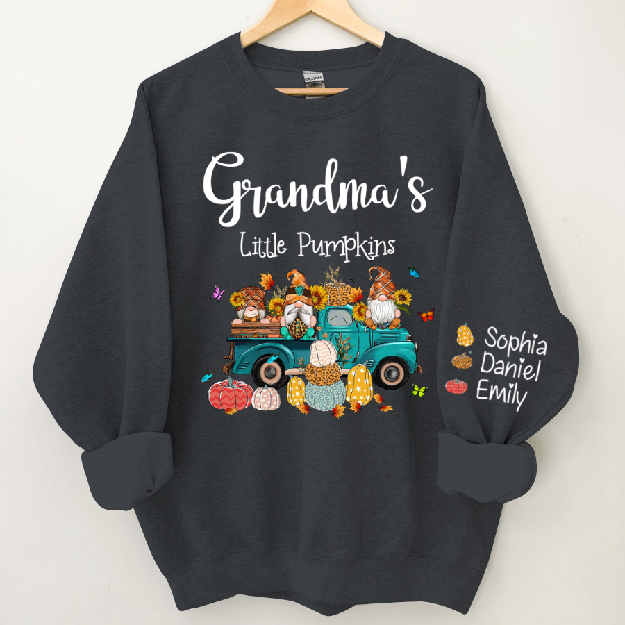 Lofaris Grandmas Little Pumpkin Truck Elf Custom Sweatshirt