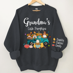 Lofaris Grandmas Little Pumpkin Truck Elf Custom Sweatshirt