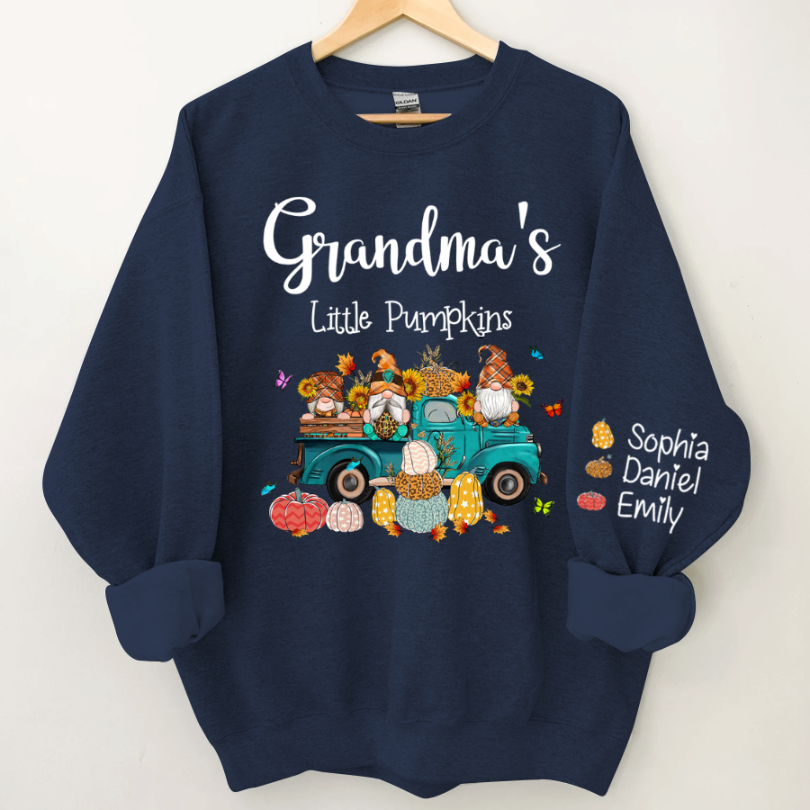 Lofaris Grandmas Little Pumpkin Truck Elf Custom Sweatshirt