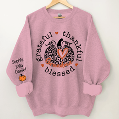 Lofaris Grateful Thankful Blessed Grandma Pumpkin Sweatshirt