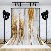 Lofaris Gray Gold Abstract Texture Photography Backdrop