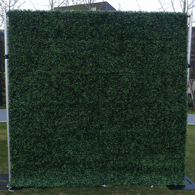 Green Artificial Grass Wall Backdrop For Party Decor - Lofaris