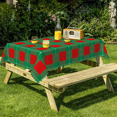 Lofaris Green Christmas Holiday Rectangle Tablecloth