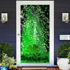 Lofaris Green Clover Bokeh St Patricks Day Spring Door Cover