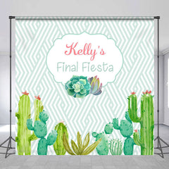 Lofaris Green Custom Final Fiesta Bridal Shower Backdrop