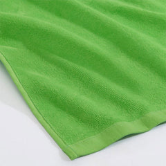 Lofaris Green Embroidered Cute Sea Creatures Beach Towel
