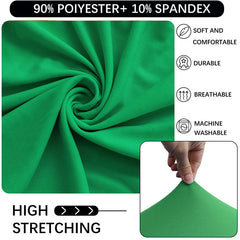 Lofaris Green High Top Round Spandex Cocktail Tablecloths