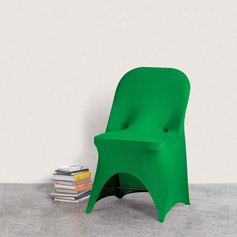 Lofaris Green Open Back Stretch Spandex Folding Chair Cover