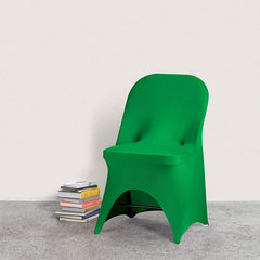 Lofaris Green Open Back Stretch Spandex Folding Chair Cover
