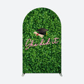 Lofaris Green Plant Leaf Spring Arch Backdrop For Graduation