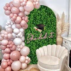 Lofaris Green Plant Leaf Spring Arch Backdrop For Graduation