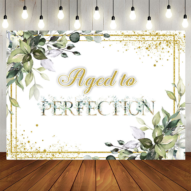 Lofaris Green Plants Aged To Perfection Birthday Backdrop