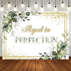 Lofaris Green Plants Aged To Perfection Birthday Backdrop