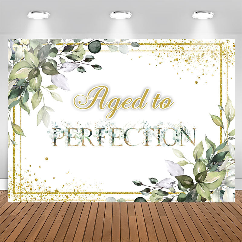 Lofaris Green Plants Aged To Perfection Birthday Backdrop