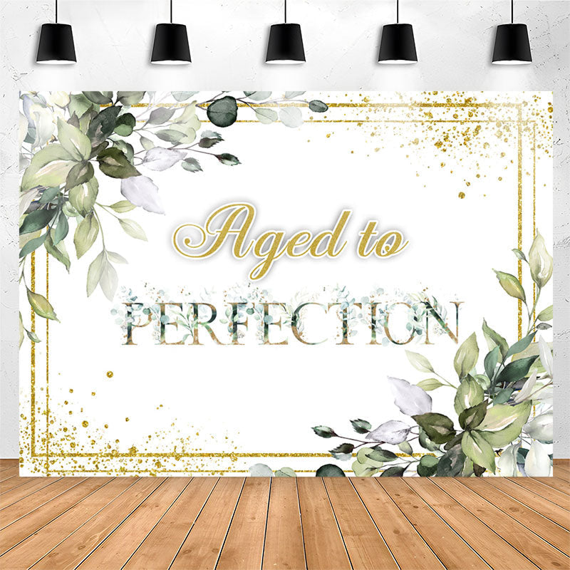 Lofaris Green Plants Aged To Perfection Birthday Backdrop