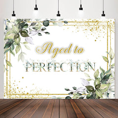 Lofaris Green Plants Aged To Perfection Birthday Backdrop