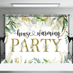 Lofaris Green Plants Glitter House Warming Party Backdrop