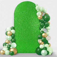 Lofaris Green Sequin Fitted Arch Backdrop Cover for Wedding Decor
