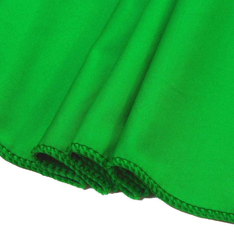 Lofaris Green Spandex Elastic Slider Banquet Chair Sashes Bow