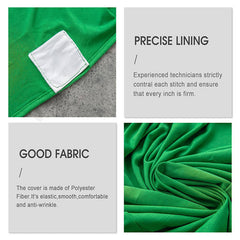 Lofaris Green Stretch Spandex Banquet Chair Slipcovers