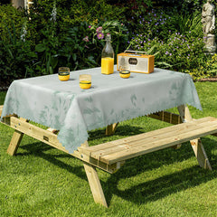 Lofaris Green Watercolor Leaves Spring Tablecloth For Decor