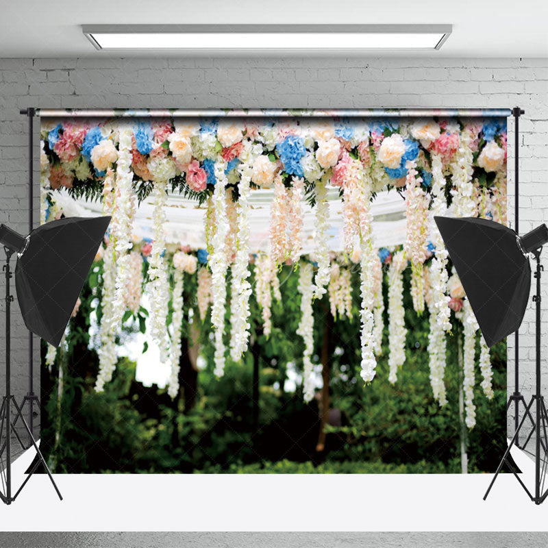 Lofaris Greenery Colorful Floral Spring Photography Backdrop