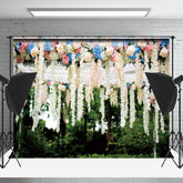 Lofaris Greenery Colorful Floral Spring Photography Backdrop