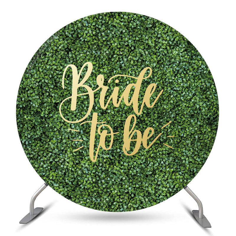 Lofaris Greenery Leaves Round Bridal Shower Backdrop Cover