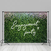 Lofaris Greenery Spring Diamonds Engagement Party Backdrop