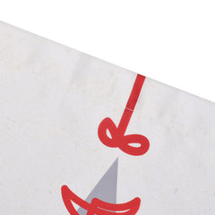 Lofaris Grey Red Xmas Tree White Christmas Shower Curtain